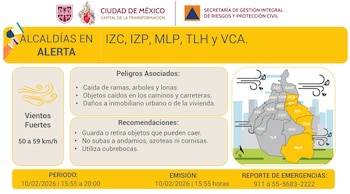 Activan alerta amarilla en la