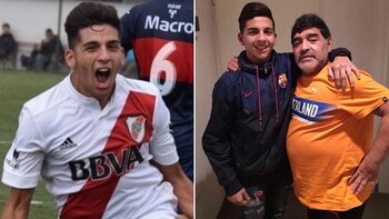 Con la casaca de River