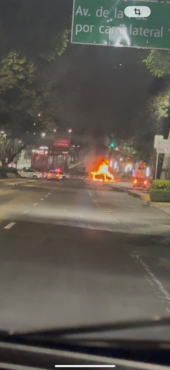 Incendio de automóvil en la