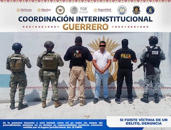 Ricardo Antonio “N” fue detenido en Acapulco. Crédito: FGE Guerrero