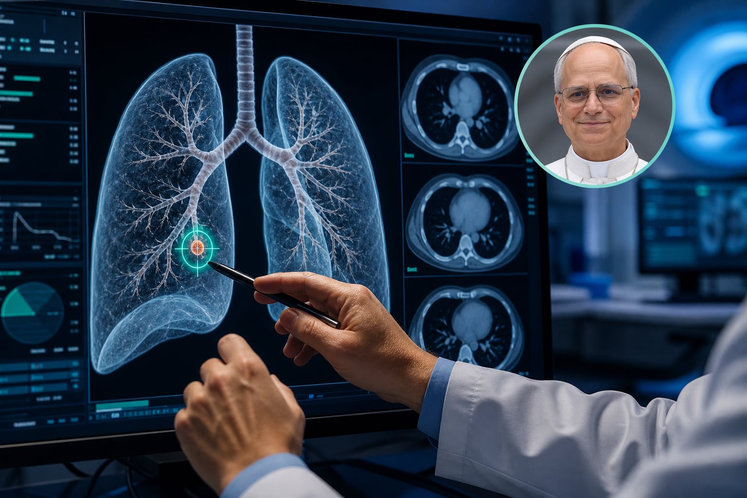León XIV anuncia una operación preventiva para extirpar un pequeño nódulo pulmonar (Imagen Ilustrativa Infobae)