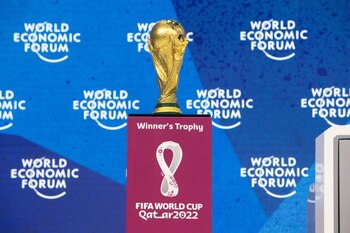The FIFA World Cup trophy