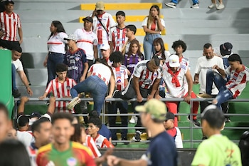 Disturbios en Valledupar durante el partido de Junior FC contra Alianza FC - crédito Colprensa