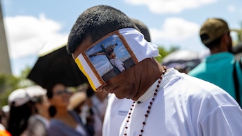 El viacrucis de Viernes Santo