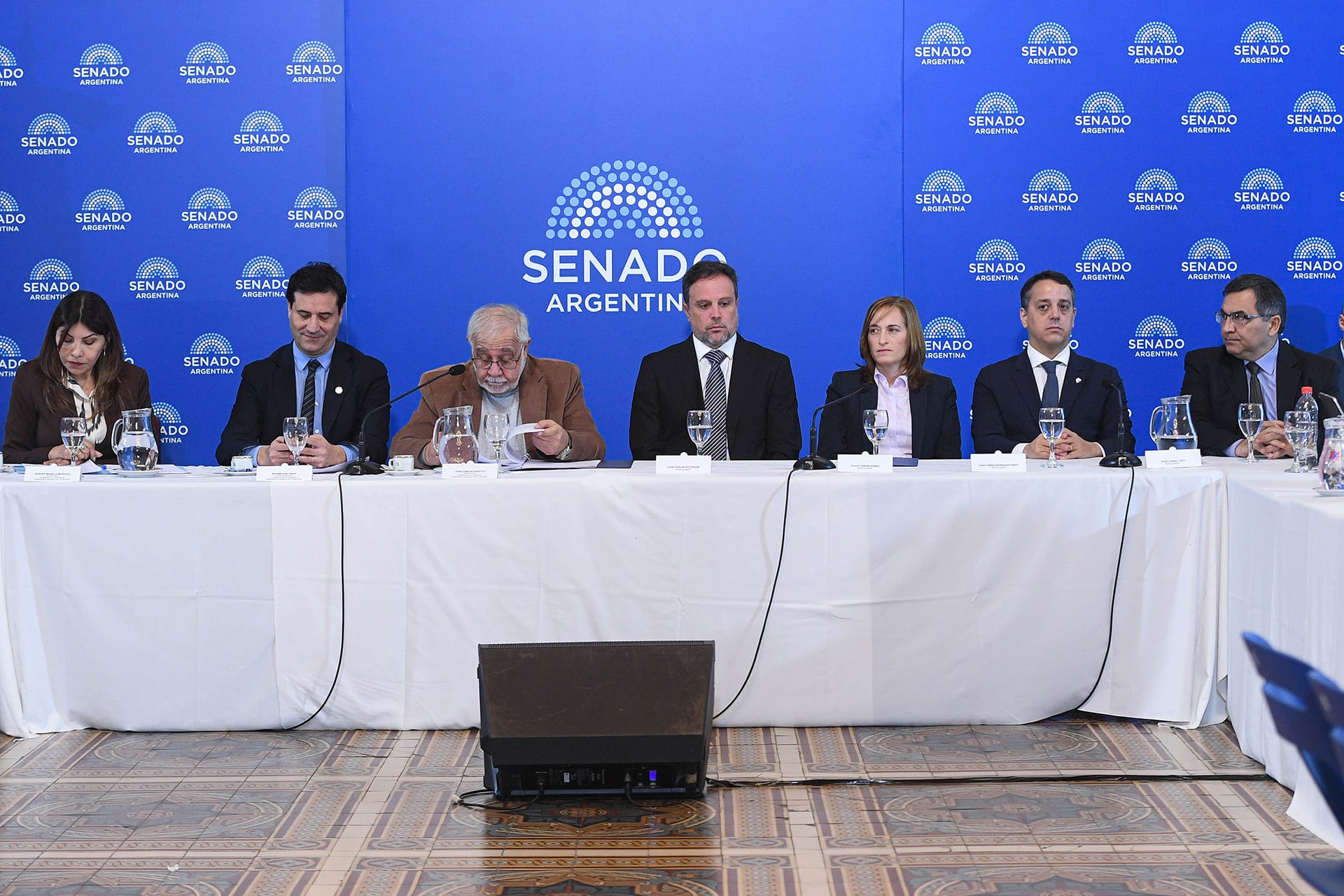 Comisión de Acuerdos en la que tratan pliegos del Poder Judicial , el 30 de junio de 2026, en el salón Azul del Senado de la Nación, en Buenos Aires; Argentina