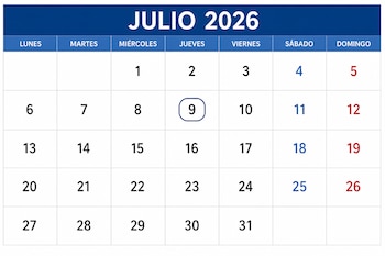 Este año, el 9 de julio cae jueves