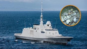 El tesoro escondido a más de 2.500 metros de profundidad que han sido halladas por la Armada francesa