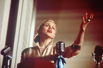 Madonna en "Evita", de 1996