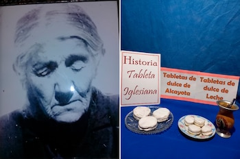 Dominga Esquibel, la abuela materna de Nancy, le transmitió la receta de las tabletas iglesianas (Instagram / arcoiristabletaiglesiana)