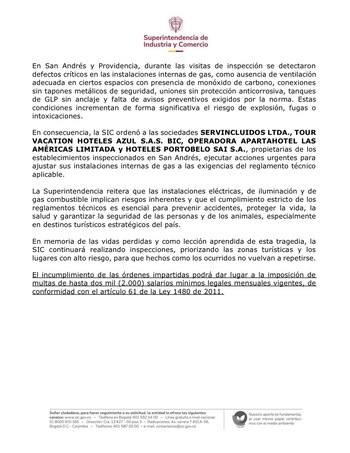 La Superintendencia de Industria y