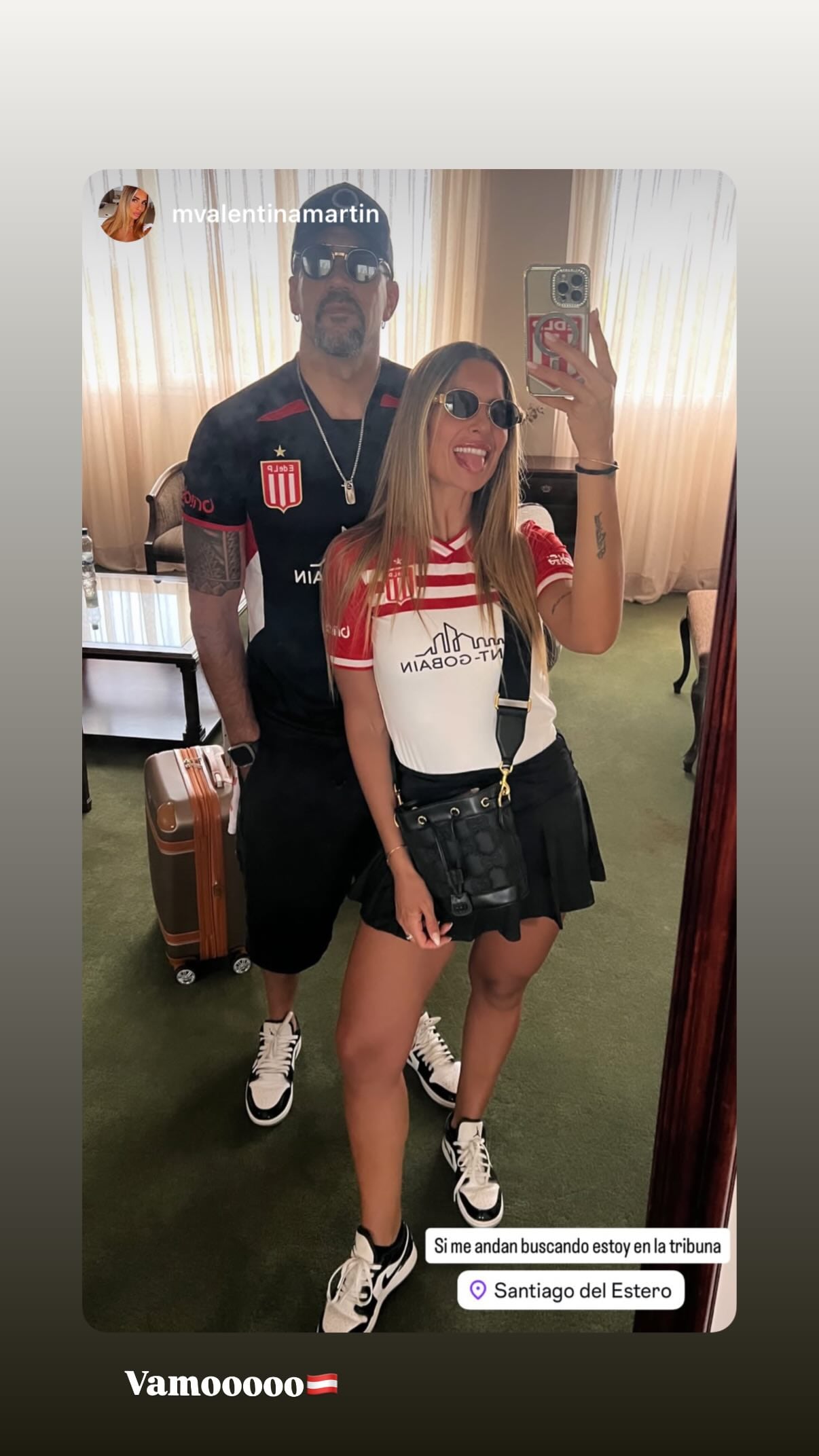 El posteo de la esposa de Verón antes del partido contra Racing