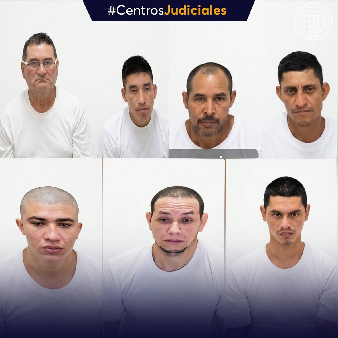 Cuatro de los condenados, incluyendo a Geovanni Vásquez y Óscar Huezo, recibieron sentencias de 51 años por cargos adicionales de asociación delictiva y conspiración. (Cortesía: Centros Judiciales)