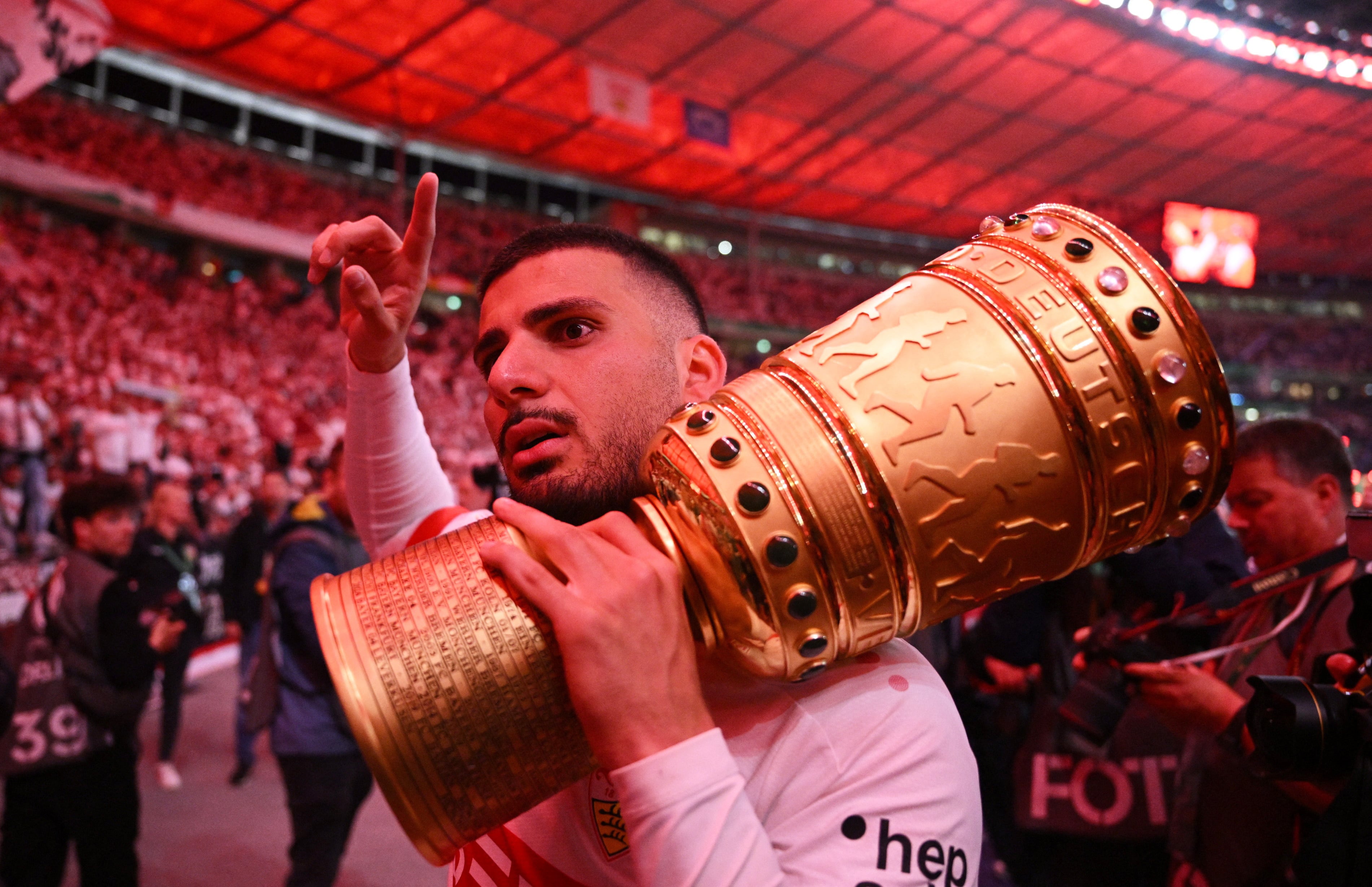 Con el Stuttgart ganó el único título de su carrera (REUTERS/Annegret Hilse)