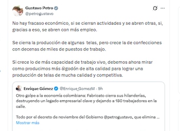 El presidente Gustavo Petro aseguró