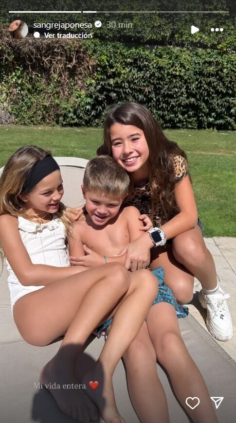 La primera foto del reencuentro de la China Suárez con sus hijos