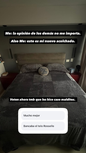 La imagen que compartió en sus stories de Instagram provocó una catarata de comentarios, debates y memes
