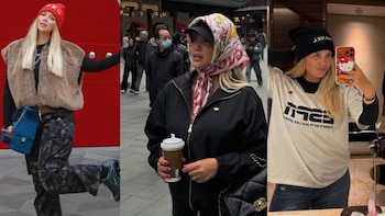 El llamativo look urbano de