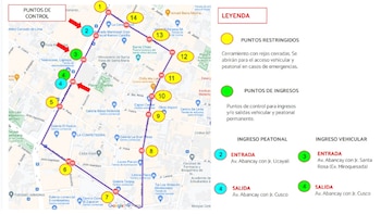 Restringen acceso peatonal y vehicular
