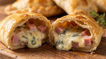 Receta de empanadas de roquefort y jamón, rápida y fácil