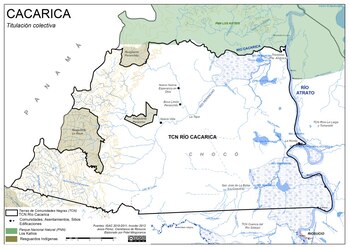 Cacarica está localizado en la