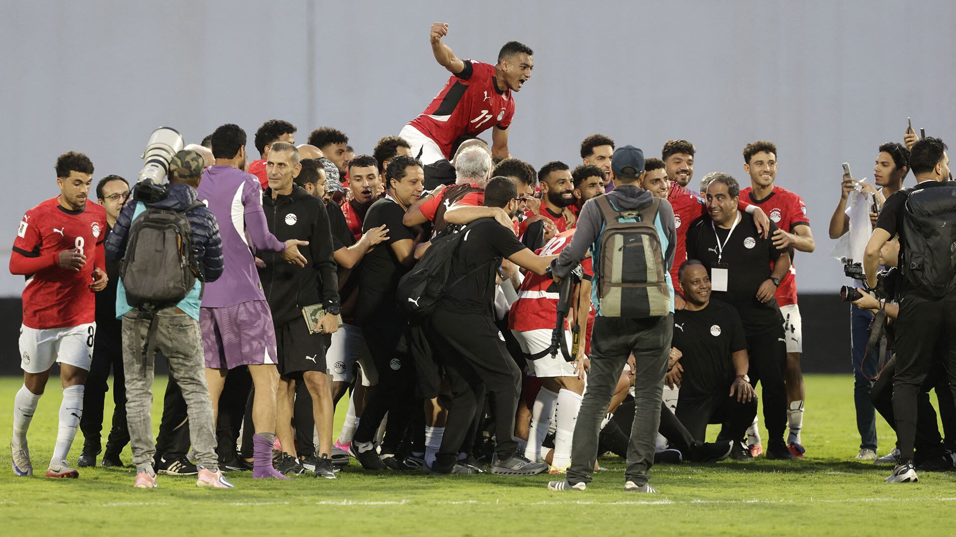 Egipto se convirtió en la tercera selección clasificada de África (AFP)