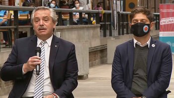 Alberto Fernández y Axel Kicillof