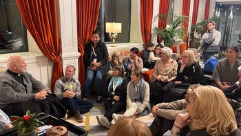 Graciela Fanti en un hotel