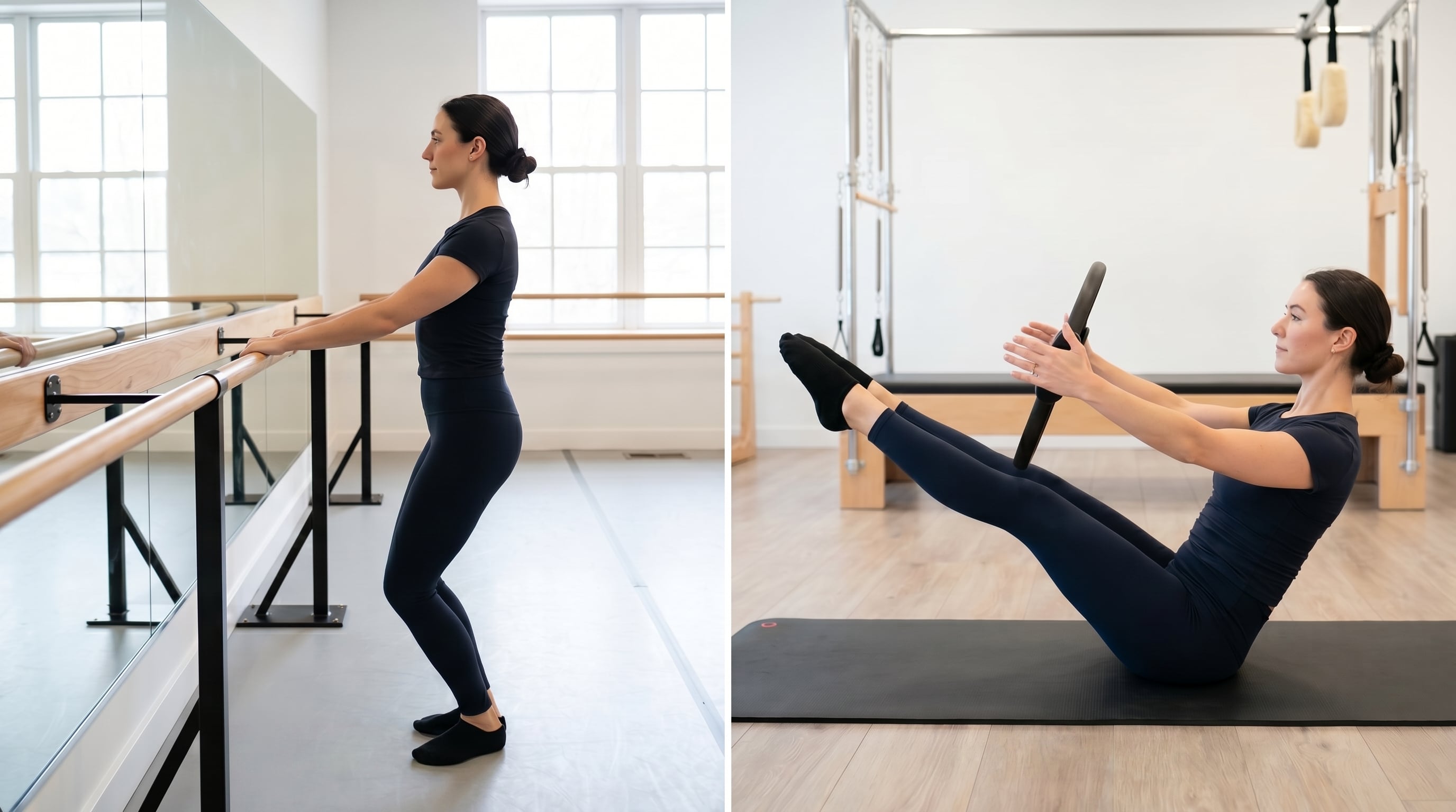Combinar rutinas de barre y Pilates favorece una condición física equilibrada, fusionando fuerza central, resistencia y dinamismo muscular (Imagen Ilustrativa Infobae)