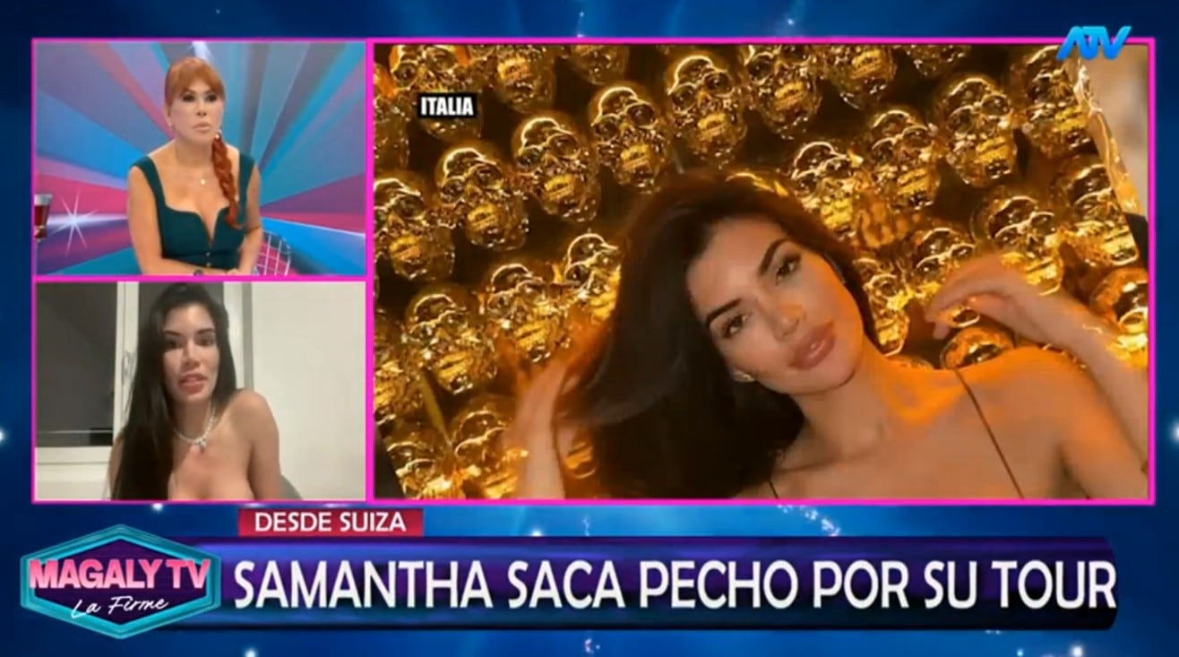“Lo conocí en Ibiza y me impactó”: Samantha cuenta cómo inició su nueva historia de amor. ATV/ Magaly TV La Firme.