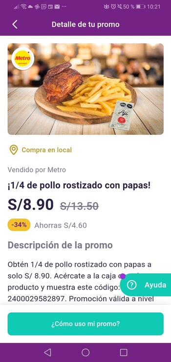 una de las promociones de