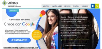 Google y Colnodo ofrecen becas