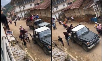 Civiles fueron atacados con drones