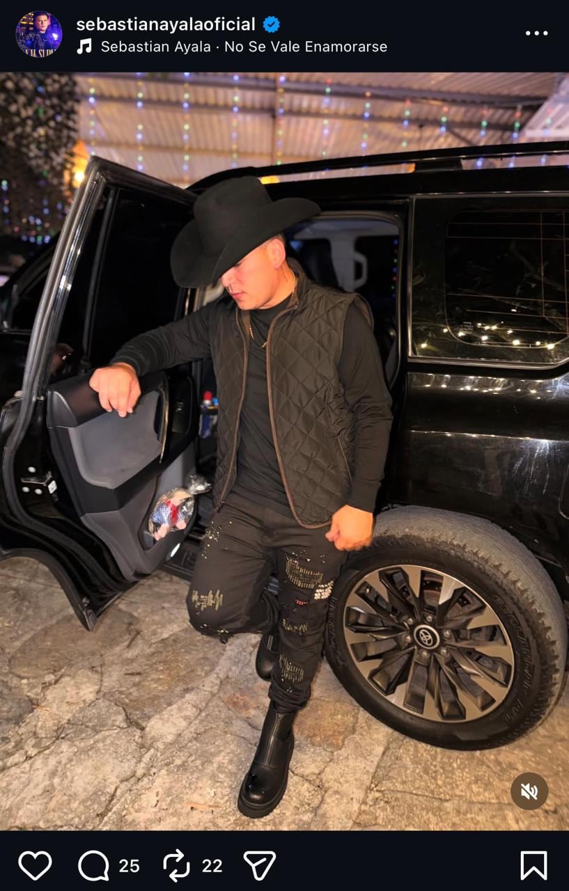Esta habría sido la camioneta en la que se accidentó el hijo mayor de Giovanny Ayala - crédito @sebastianayalaoficial/IG