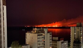 Así se veía el incendio