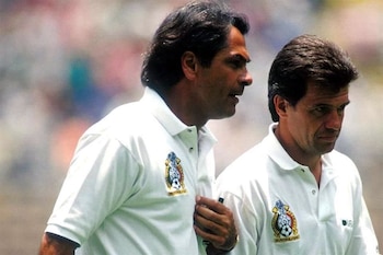 Javier Aguirre como DT Auxiliar del Miguel Mejía Barón en Estados Unidos 94.