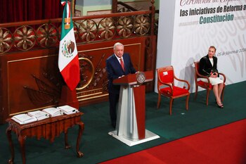 El presidente de México, Andrés