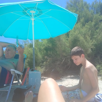 Las fotos expuestas por Fabiana