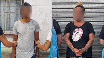 Tras el ataque, una mujer