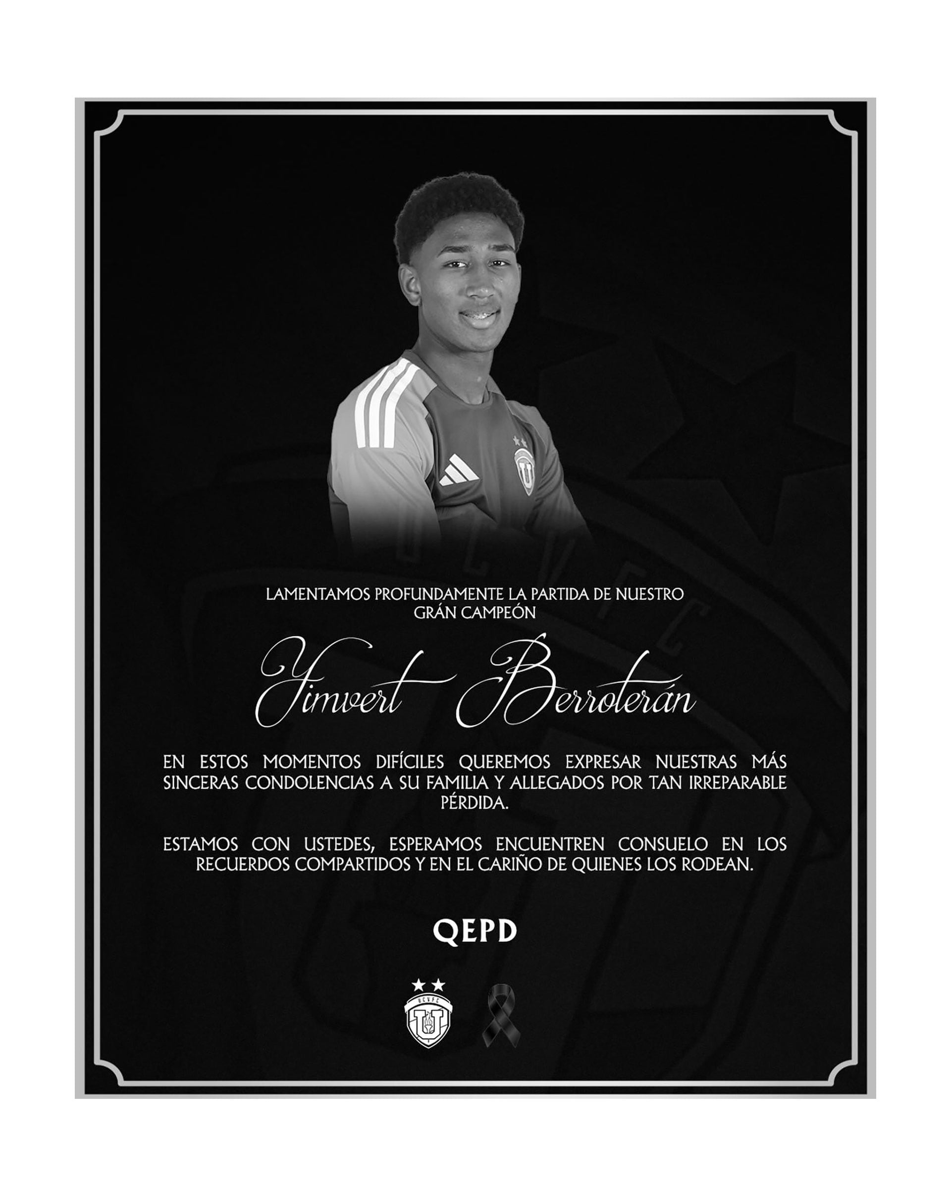 El futbolista tenía 18 años