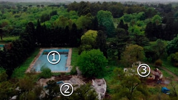 Mapa aéreo del predio: 1)