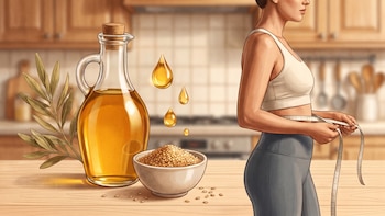 El efecto del aceite de cártamo sobre la pérdida de peso, según una revisión de estudios científicos