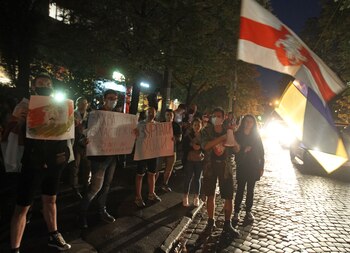 Manifestación de la oposición a