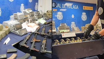El sorprendente arsenal con 36 fusiles de asalto y granadas que ha encontrado la policía en Marbella