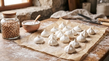 Receta de merengue francés vegano, rápida y fácil