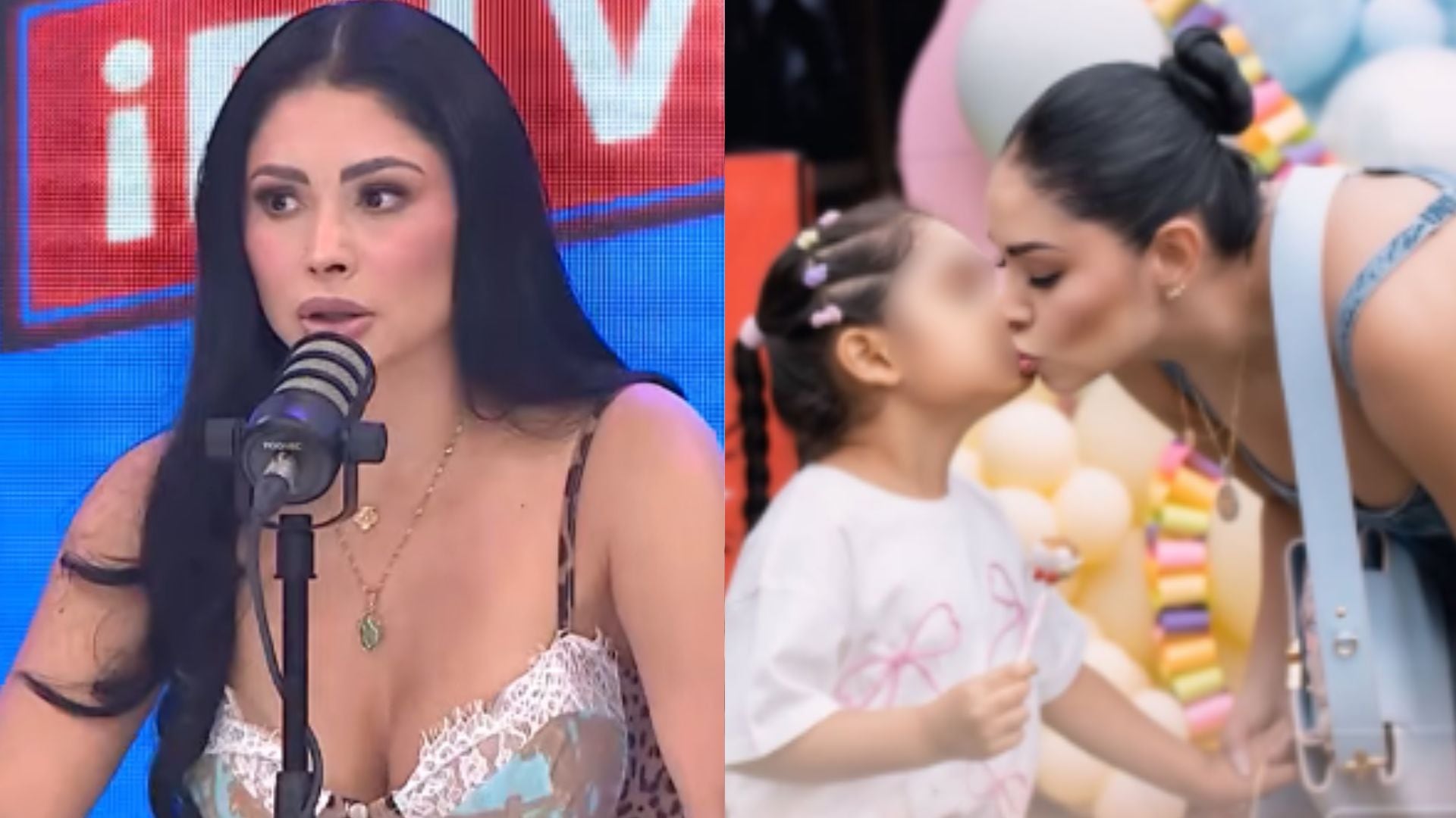 Pamela Franco no se arrepiente de visibilizar la condición de su hija con Christian Domínguez. Captura: Latina TV