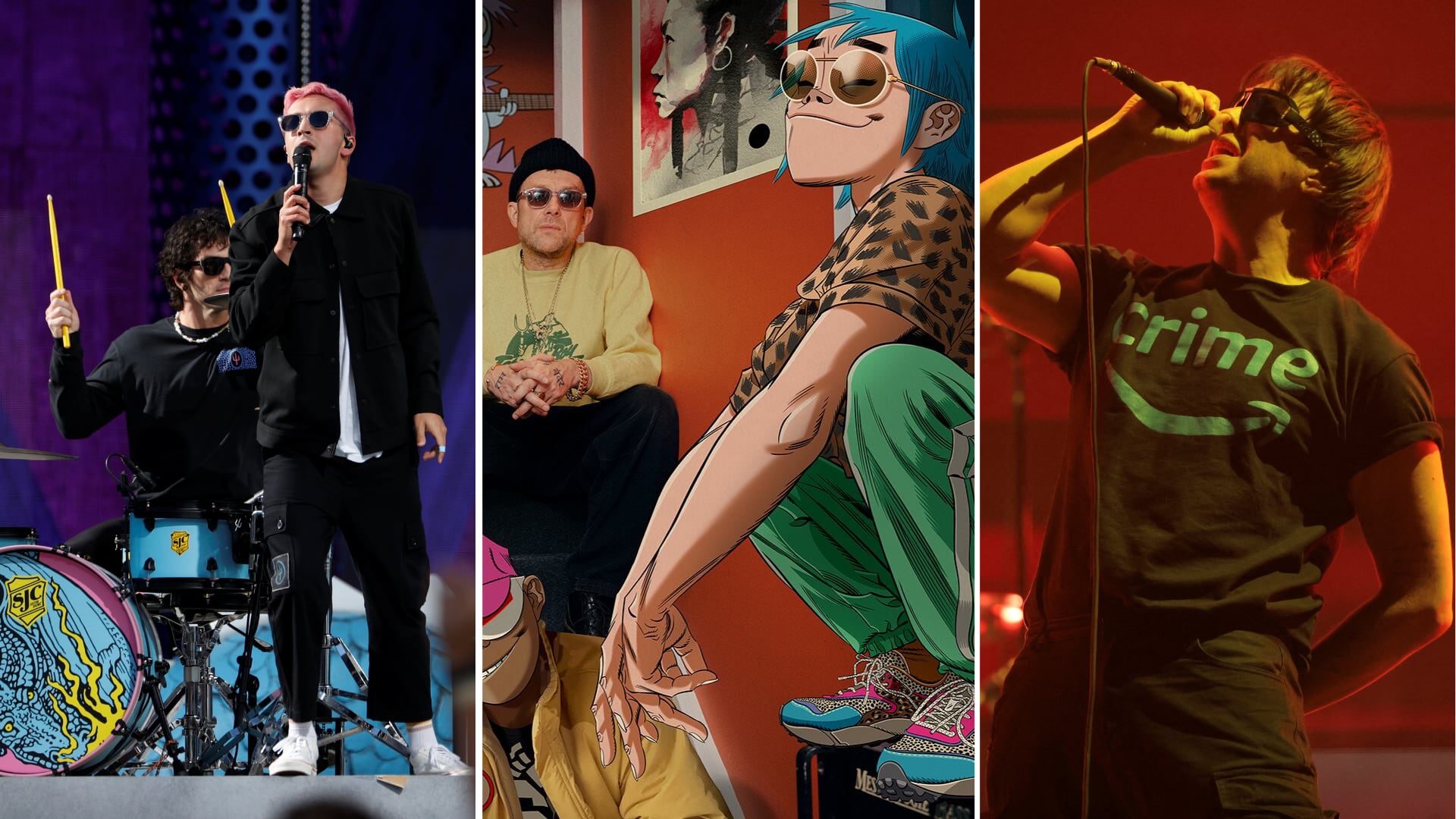 Usuarios y medios especializados llenan foros con especulaciones sobre el cartel. Gorillaz, The Strokes, Twenty One Pilots y Charli XCX figuran entre los favoritos para encabezar. (Fotos: REUTERS/Gorillaz & Reuben Bastienne-Lewis)