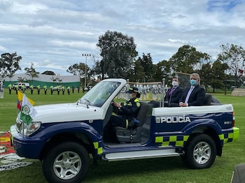 Presidente Iván Duque en compañía