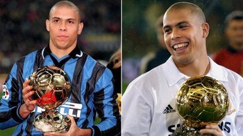 Ronaldo Nazario ganó dos Balones