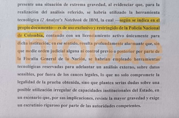 Sneyder Pinilla denunció que estaría siendo víctima de procedimientos practicados solo por Policía