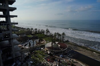 La vista de la habitación de un hotel a las cercanías del mar. REUTERS/Alexandre Meneghini